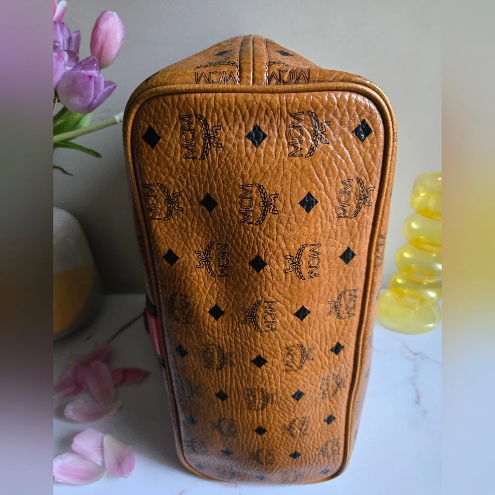 EUC MCM Visetos Croc Embossed Liz Shopper Tote Bag Limited Edition - Picture 8 of 12